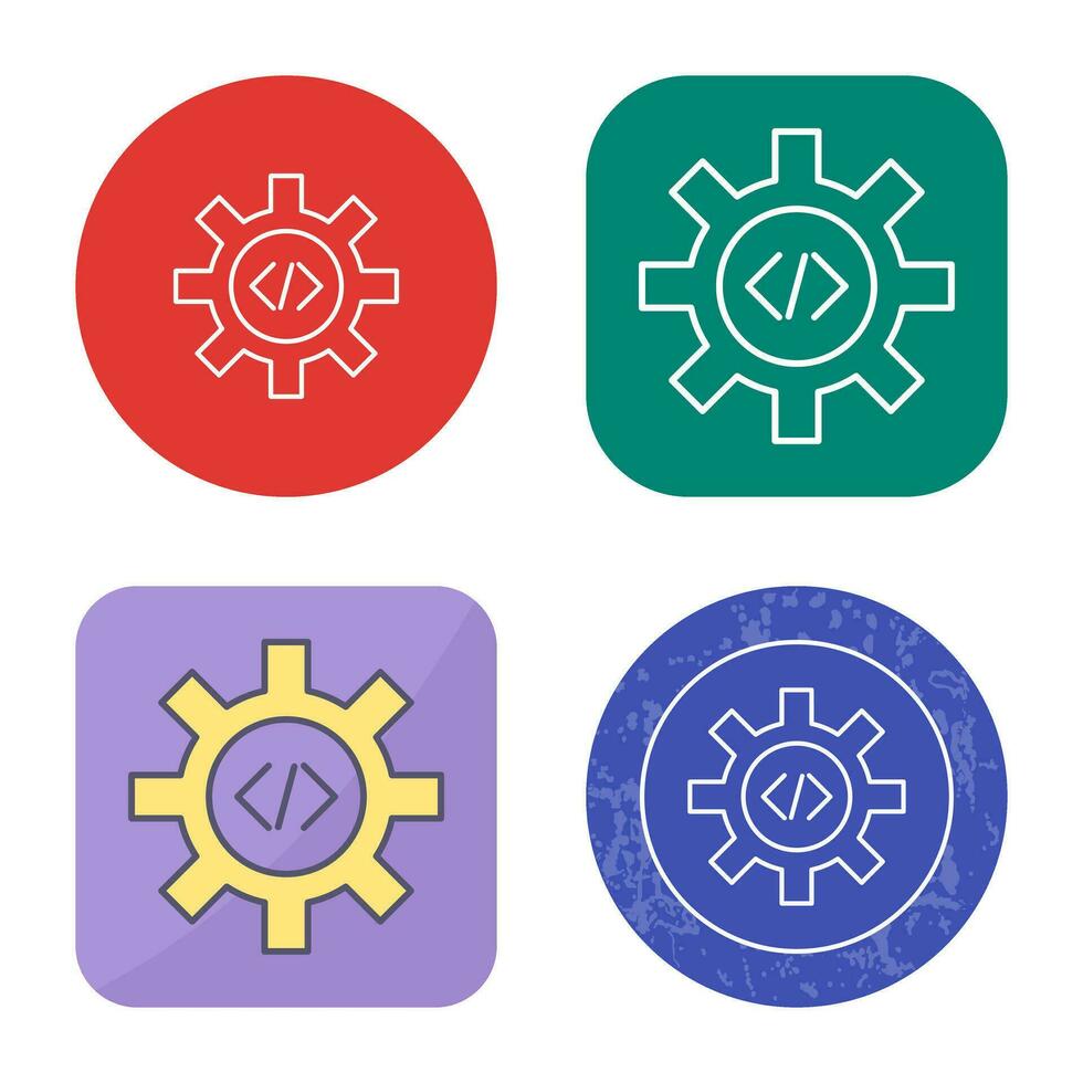 Unique Code Optimization Vector Icon