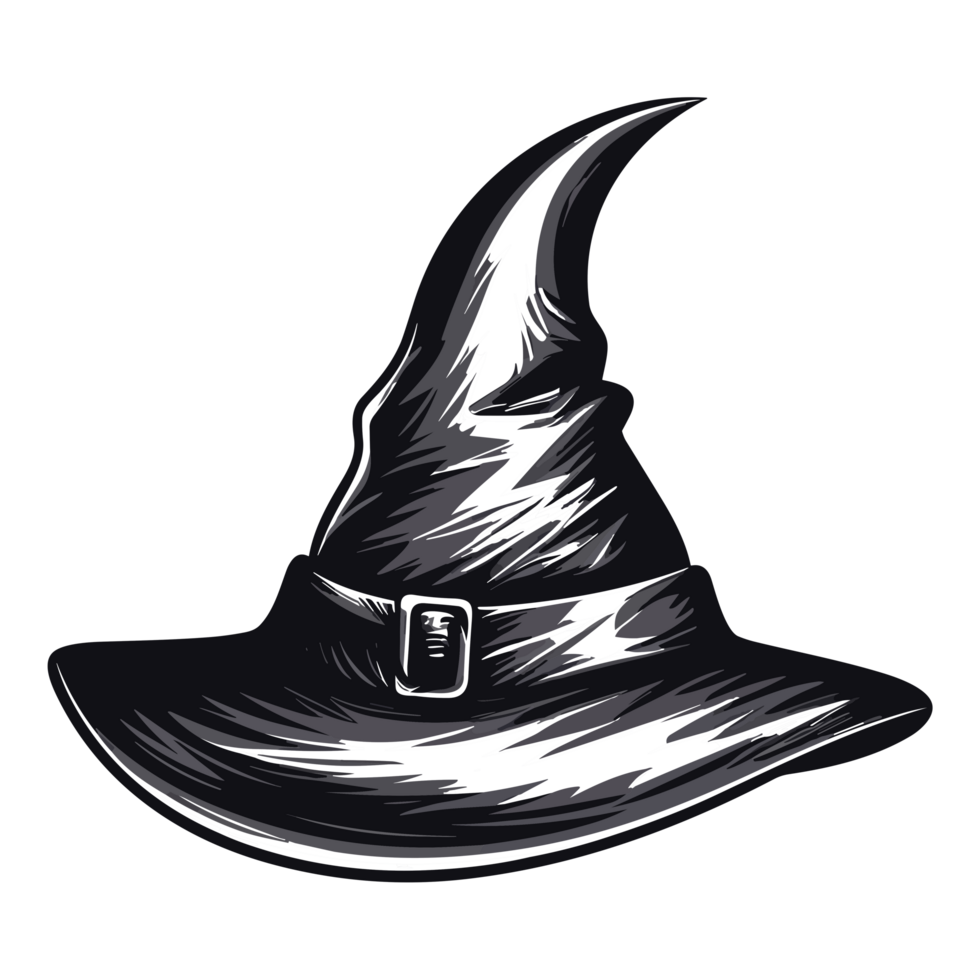 Scary Witch Hat - png