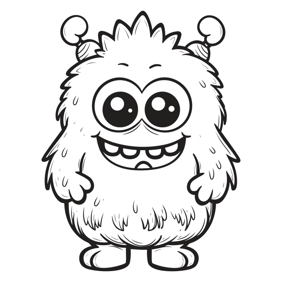Kawaii Style Monster - png