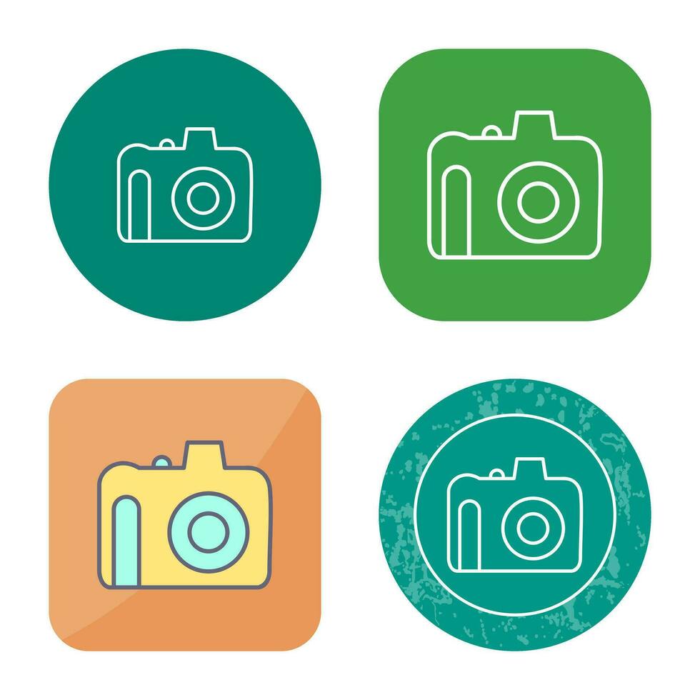 Unique DSLR Camera Vector Icon