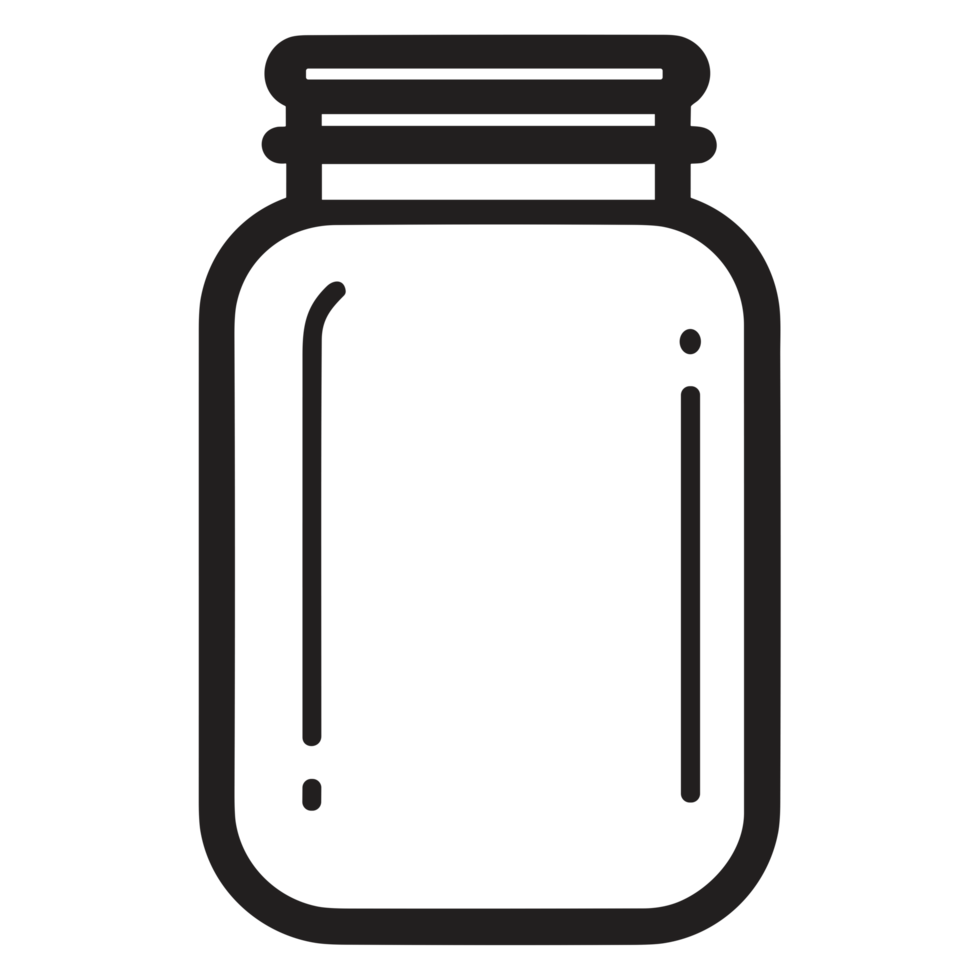 Beautiful Jar Silhouette - png