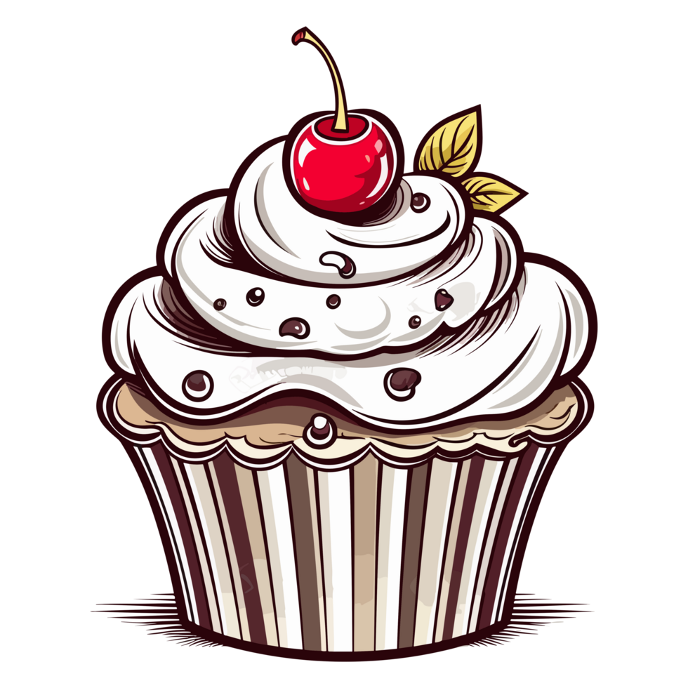 colorato Cupcake - generativo ai png