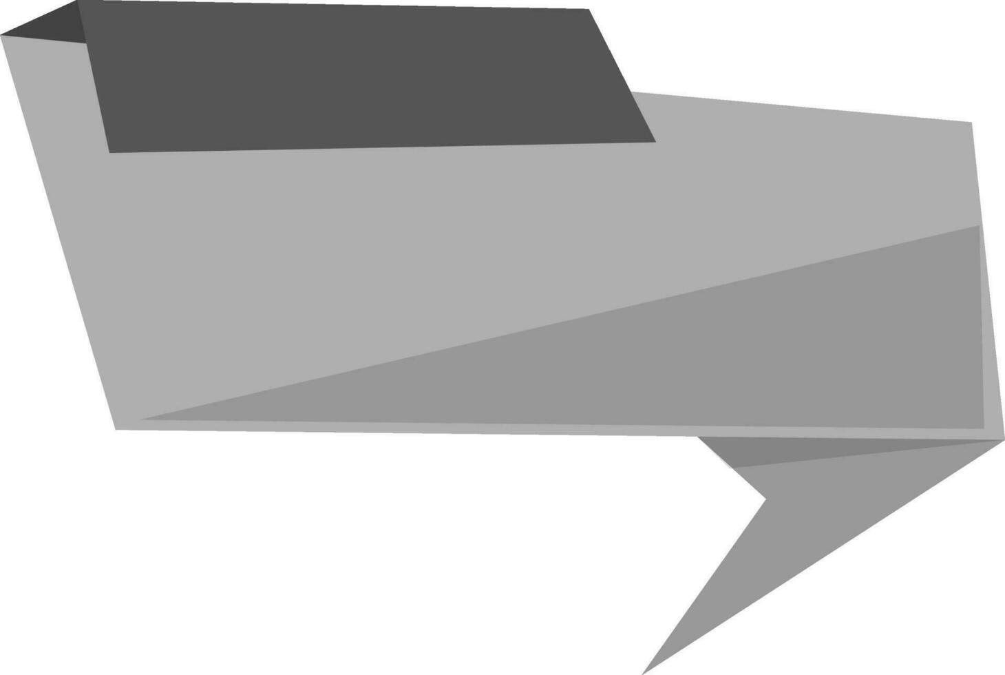 Stylish black and gray ribbon. vector