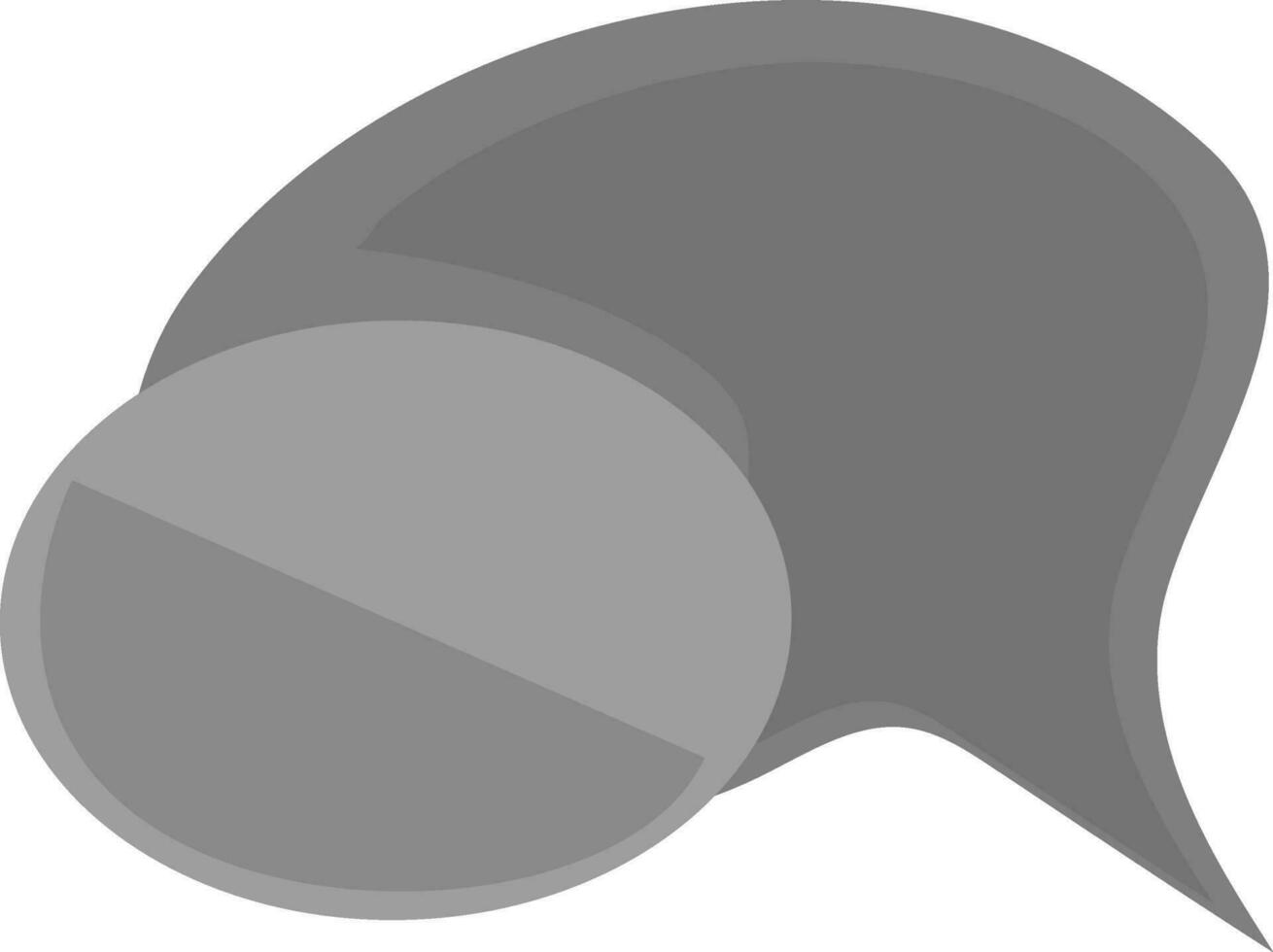 Speech bubble in gray color. vector