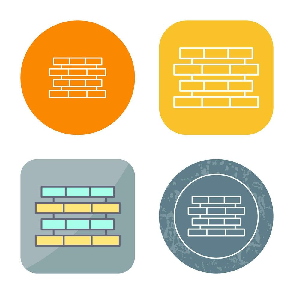 Unique Bricks Vector Icon