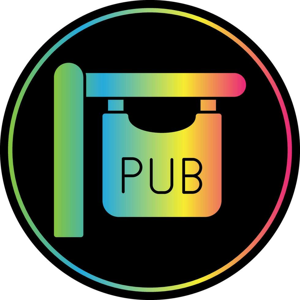 Pub sign Vector Icon Design