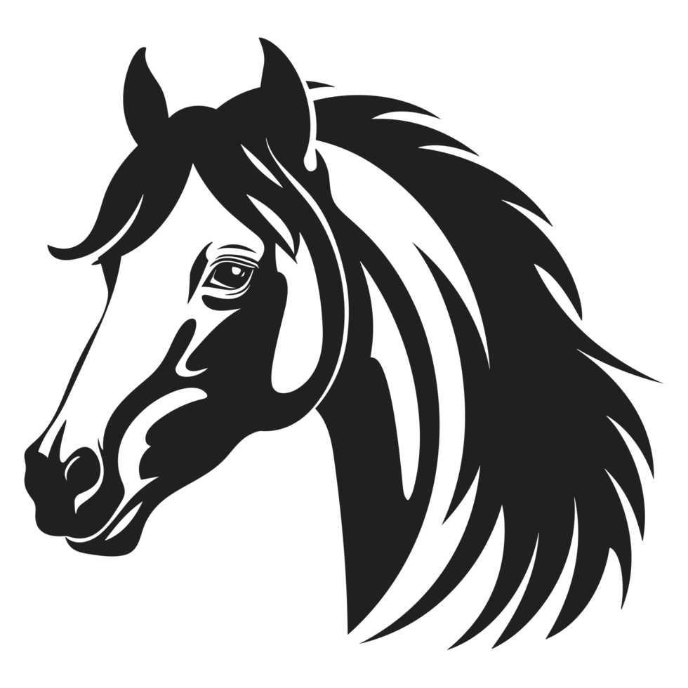 Beautiful Horse Silhouette - png