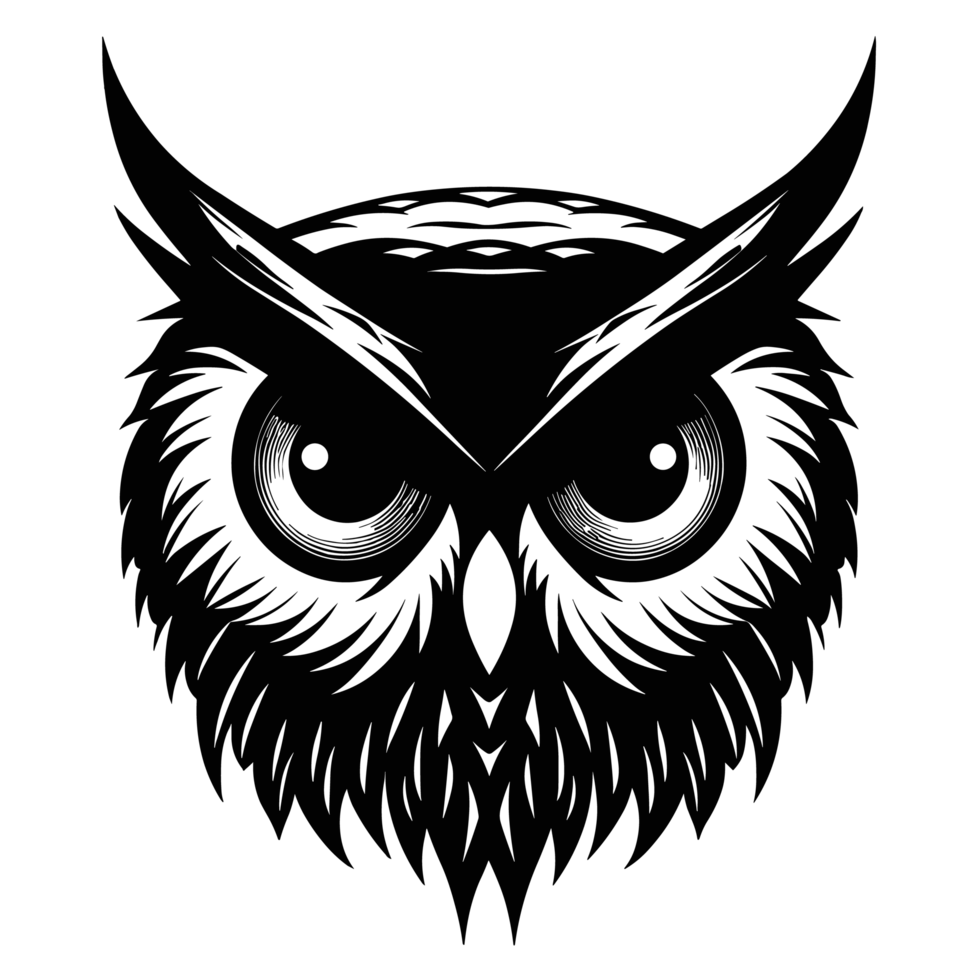 Beautiful Owl Silhouette - png