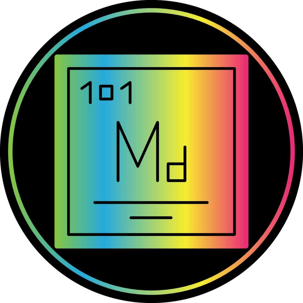 Mendelevium Vector Icon Design