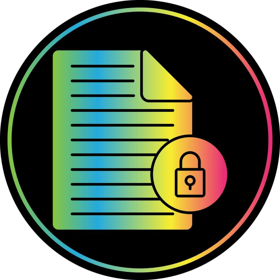 Secure data Vector Icon Design