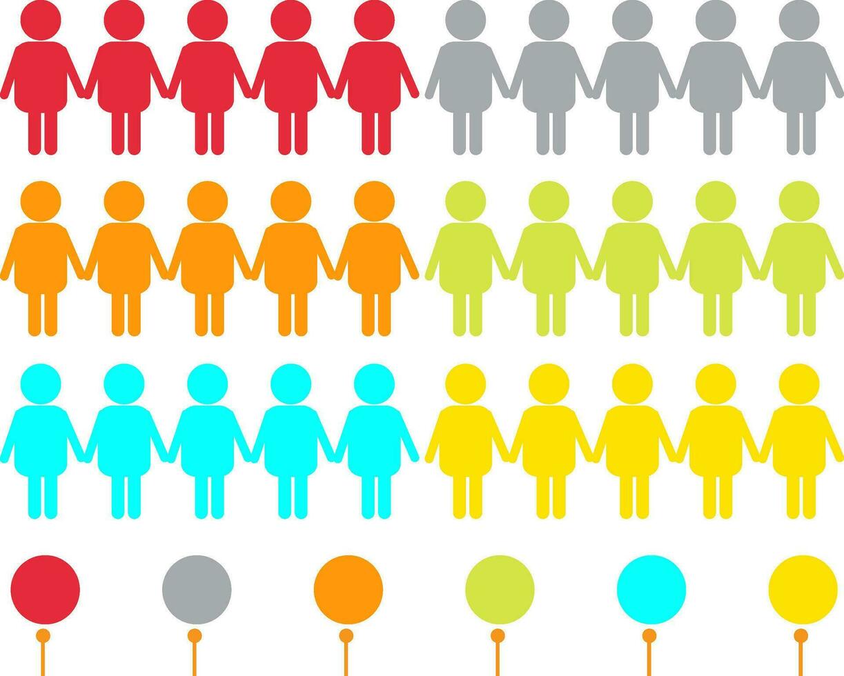Flat illustration of people icon. vector