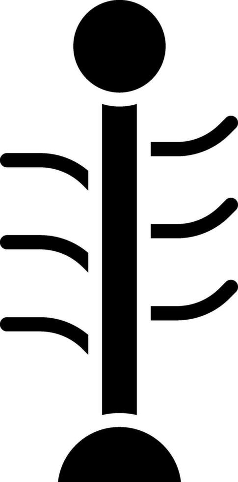 Black coat rack in flat style. vector