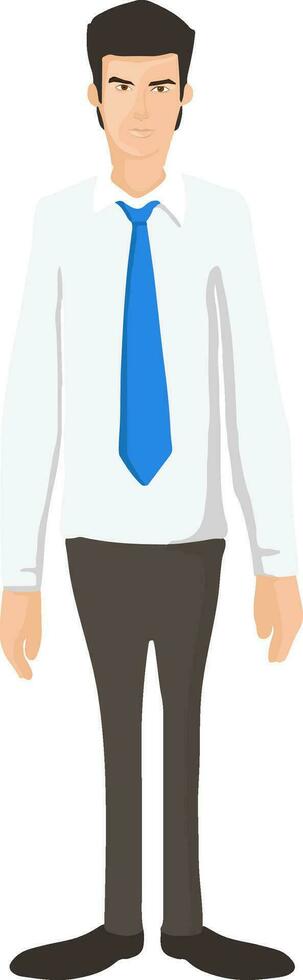 Character of a young businessman. vector