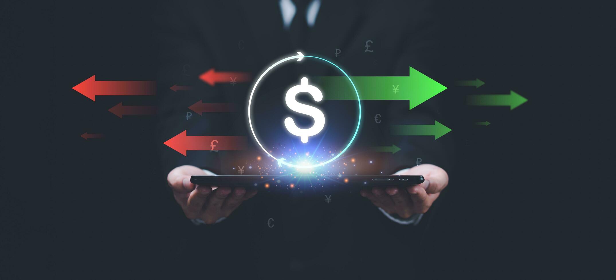 global currency exchange concept ,Money transfer , Global Currency ,money transaction ,Global currency dynamics market, investment strategy stock market business concept ,finance and investment photo