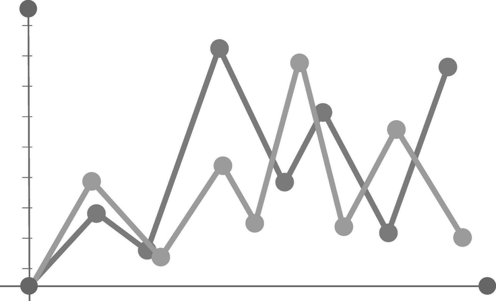 Statistical graph for Business concept. vector