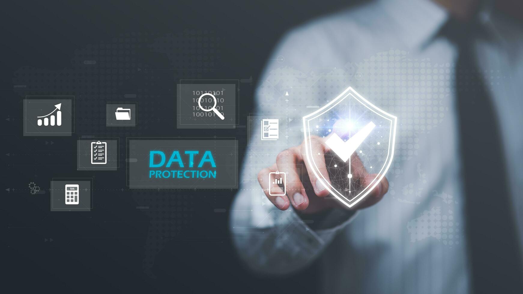 Data protection concept and secure internet security access ,cyber security technology ,Login to the online database with your username and password ,Protecting data from theft ,authentication photo