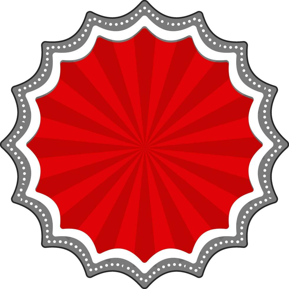 Stylish red frame design. vector