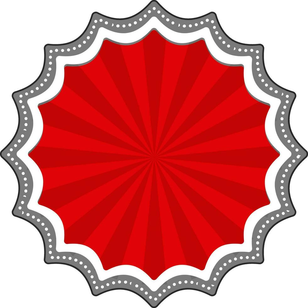 Stylish red frame design. vector