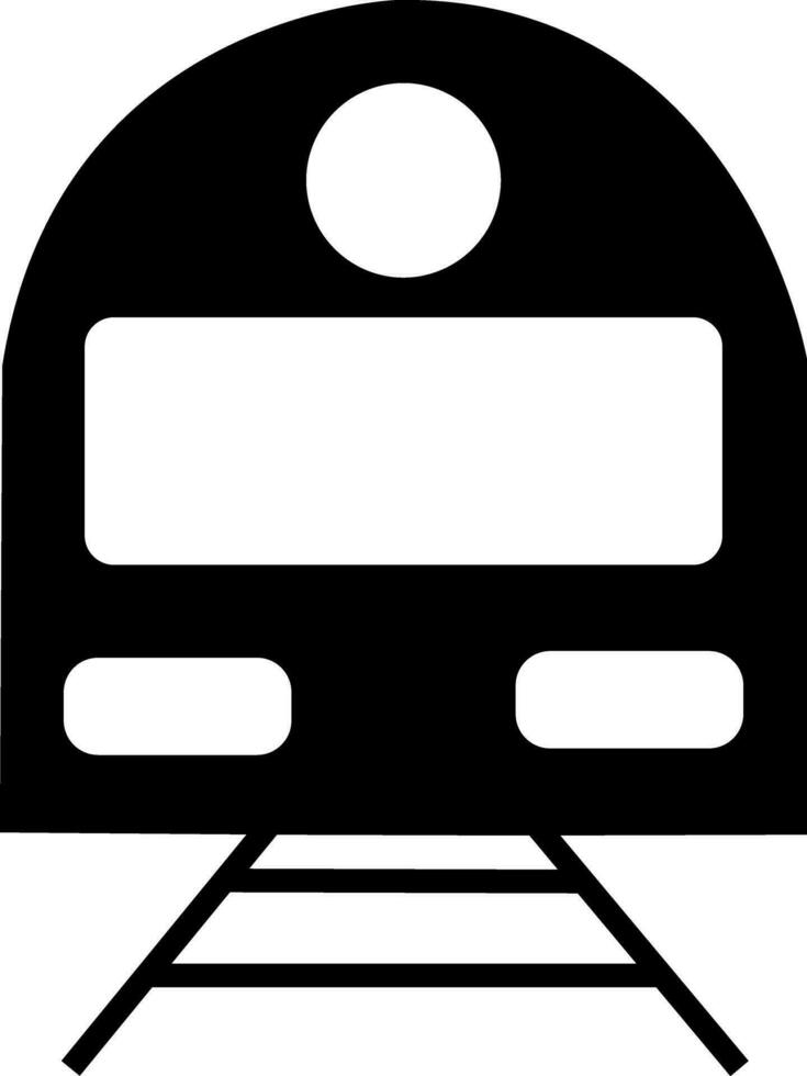 tren en negro y blanco color. vector