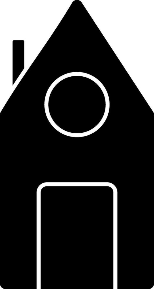 Glyph Style House Icon. vector