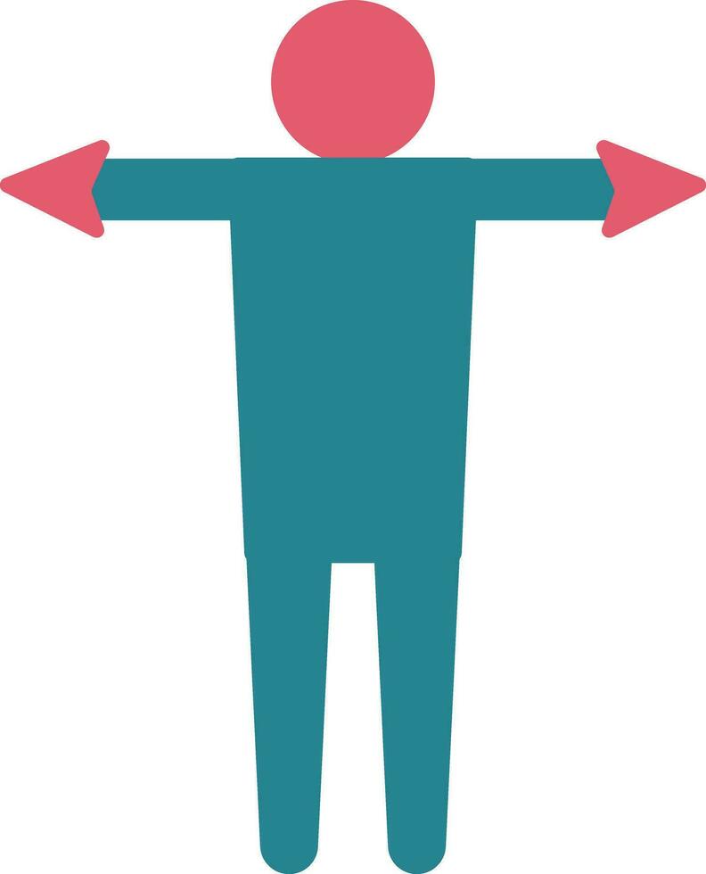 Employee icon in color style for job concept. vector