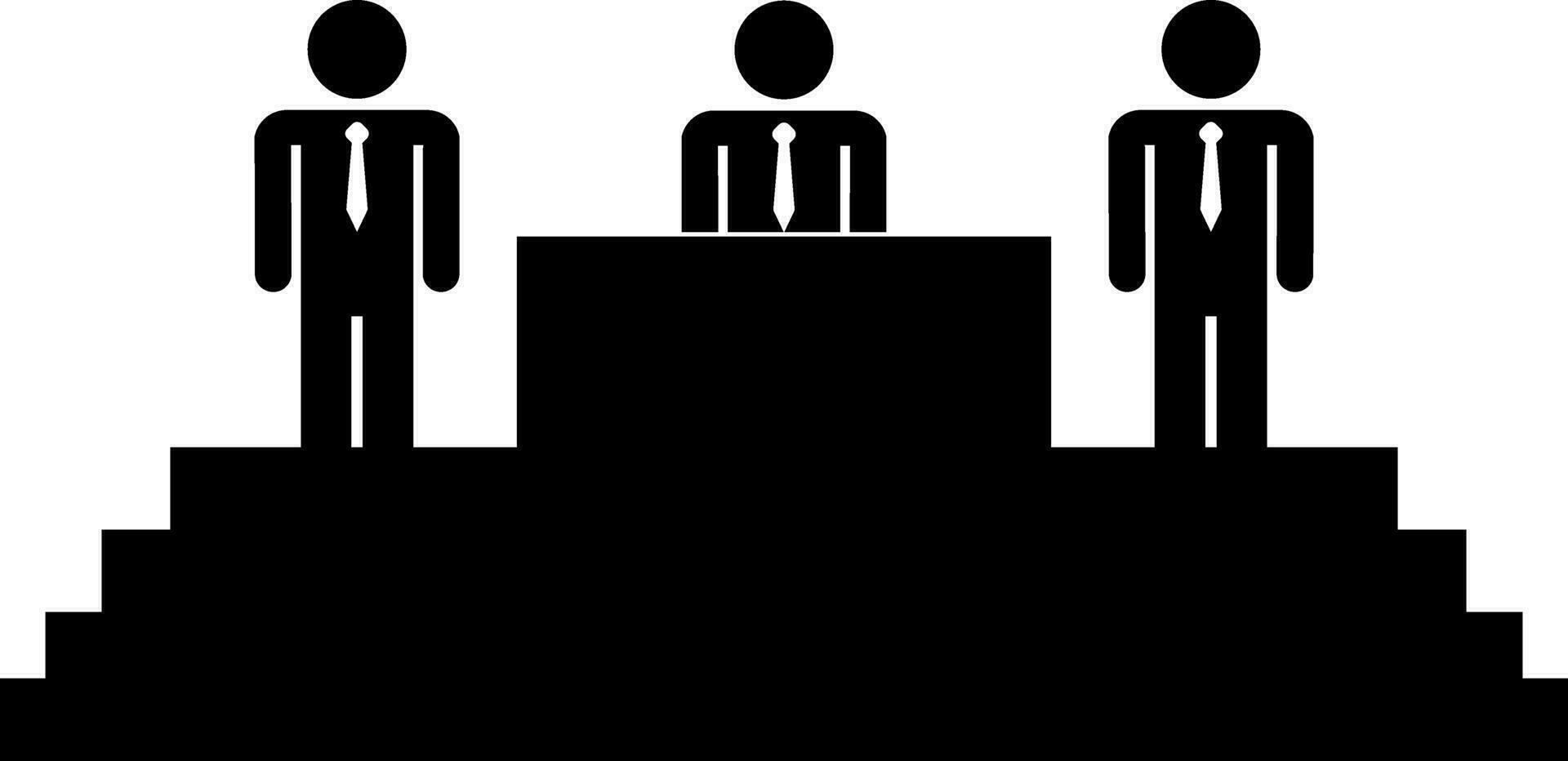 Winners Podium icon or symbol. vector