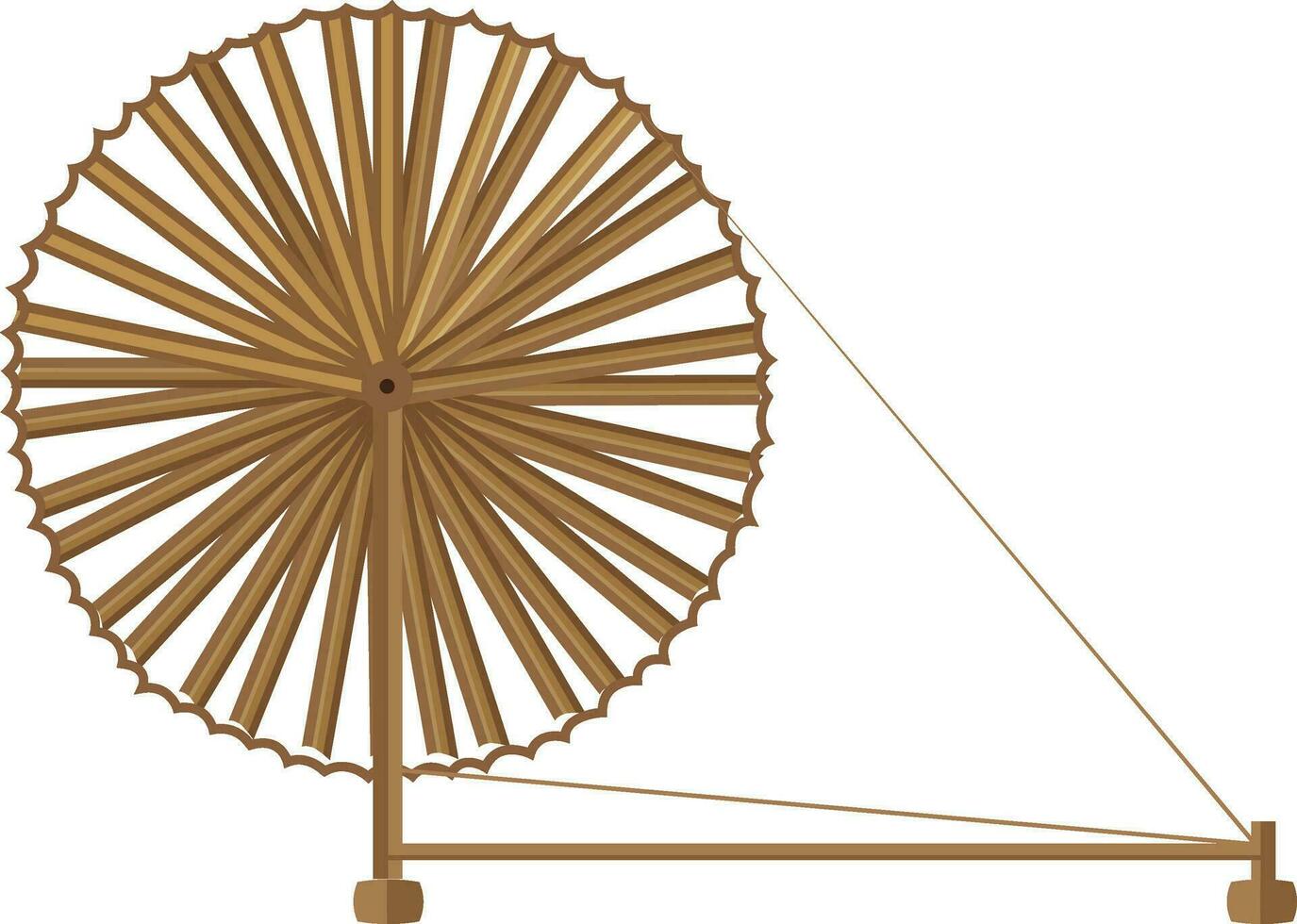Creative spinning wheel icon vector. vector