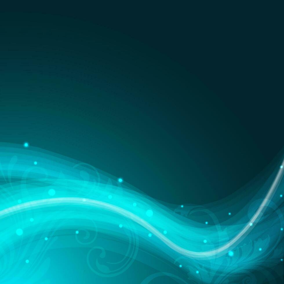 Abstract blue wave background. vector