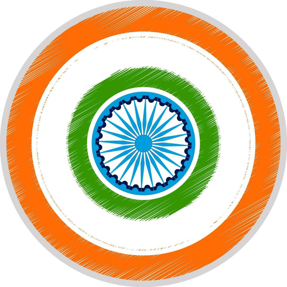 Label for Indian Independence Day and Republic Day. vector