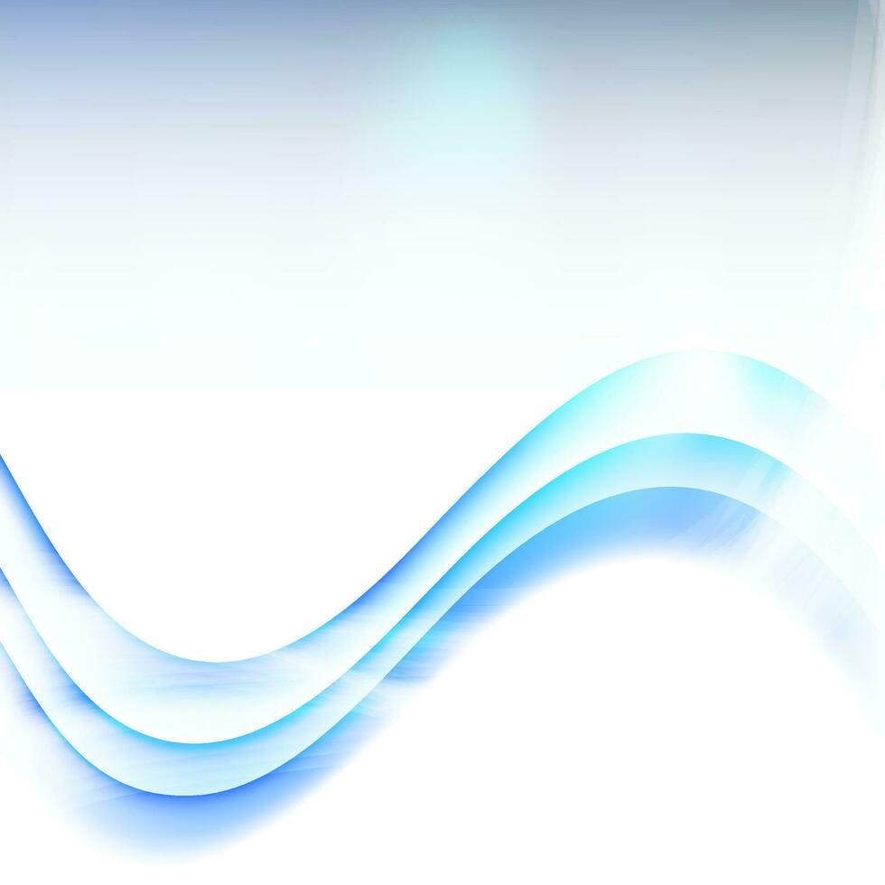 Abstract blue wave background. vector