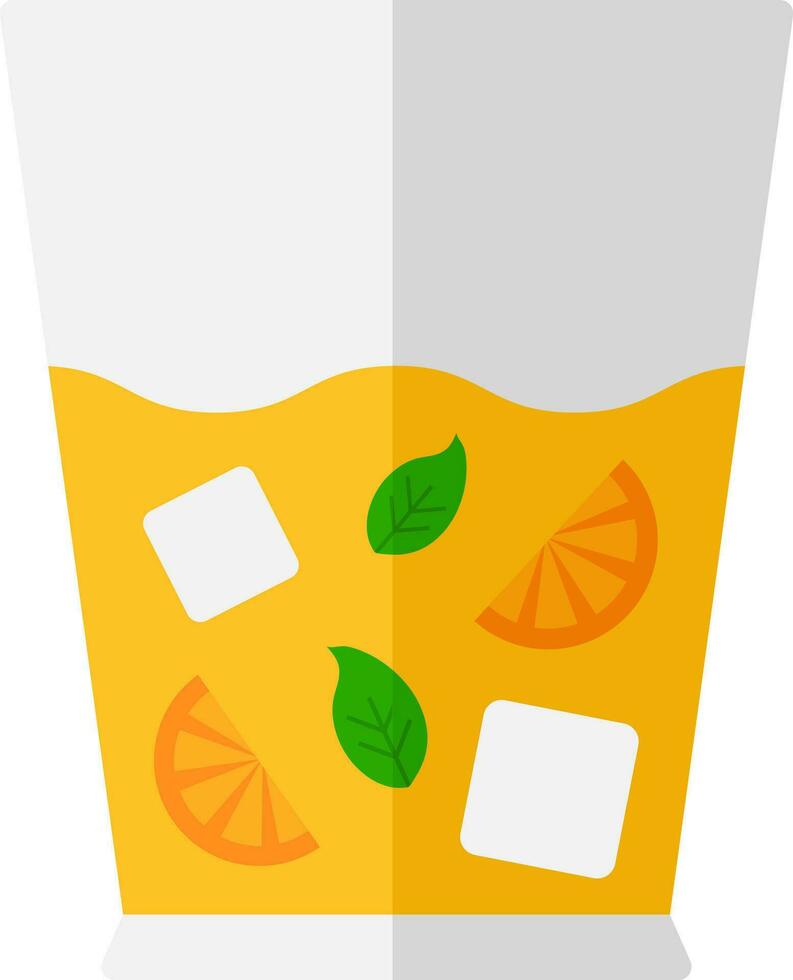 Illustration of Lemonade Icon In Flat Style. vector