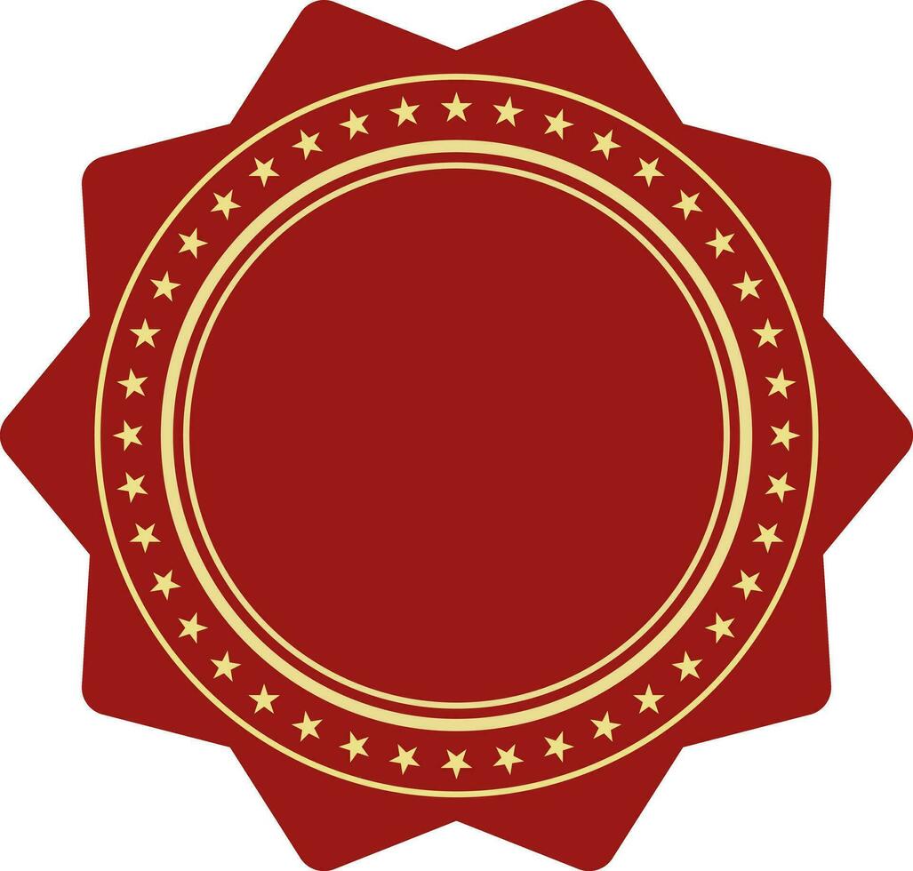 Flat illustration of a sticker, tag or label. vector