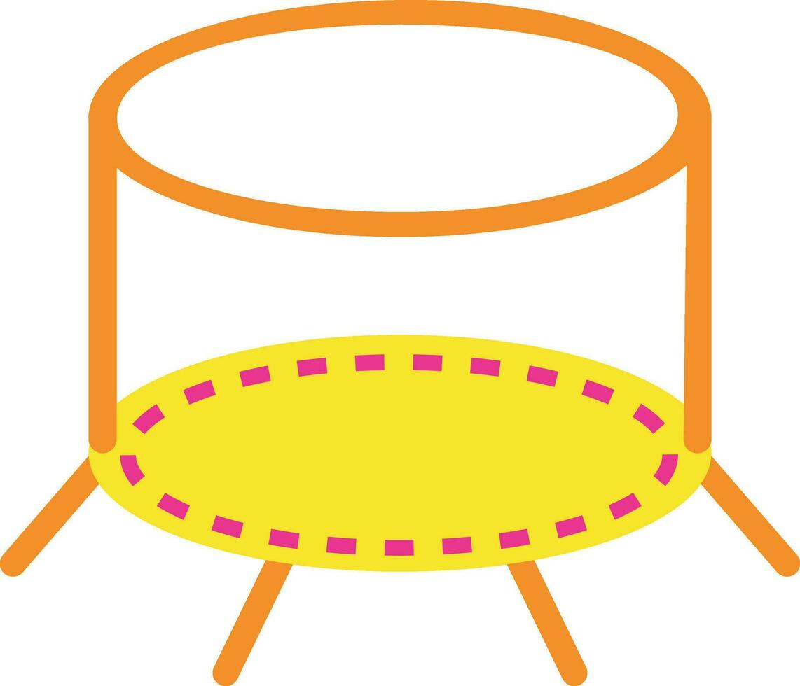 ilustración de un trampolín. vector