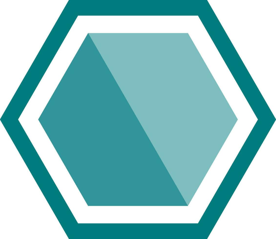 Infographic element in hexagon shape. vector