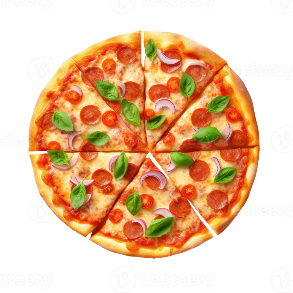 Pizza isolated. Illustration png