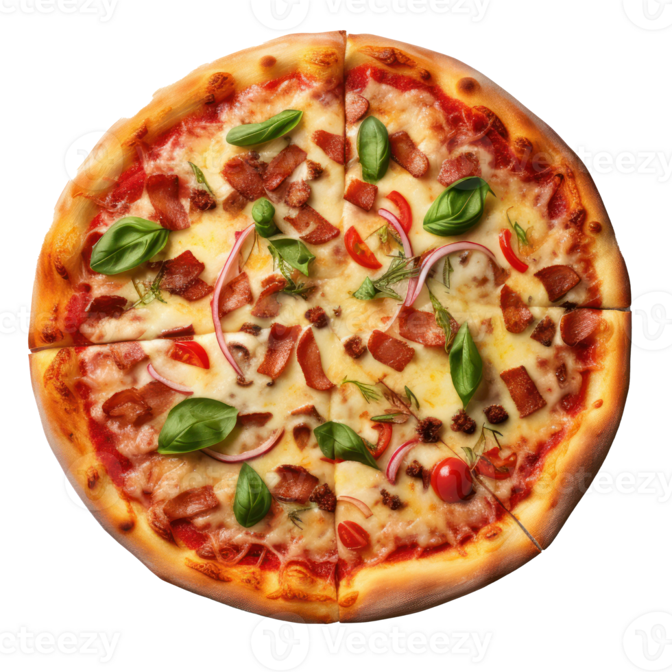 Pizza isolated. Illustration png