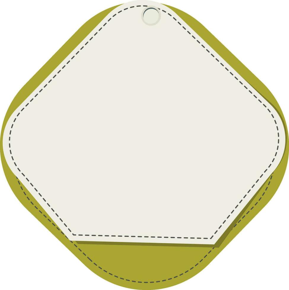 Blank tag or label design. vector