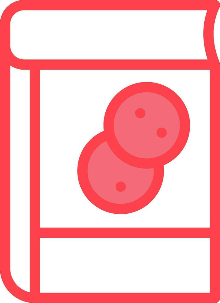 Manual Astronaut Icon In Red And White Color. vector