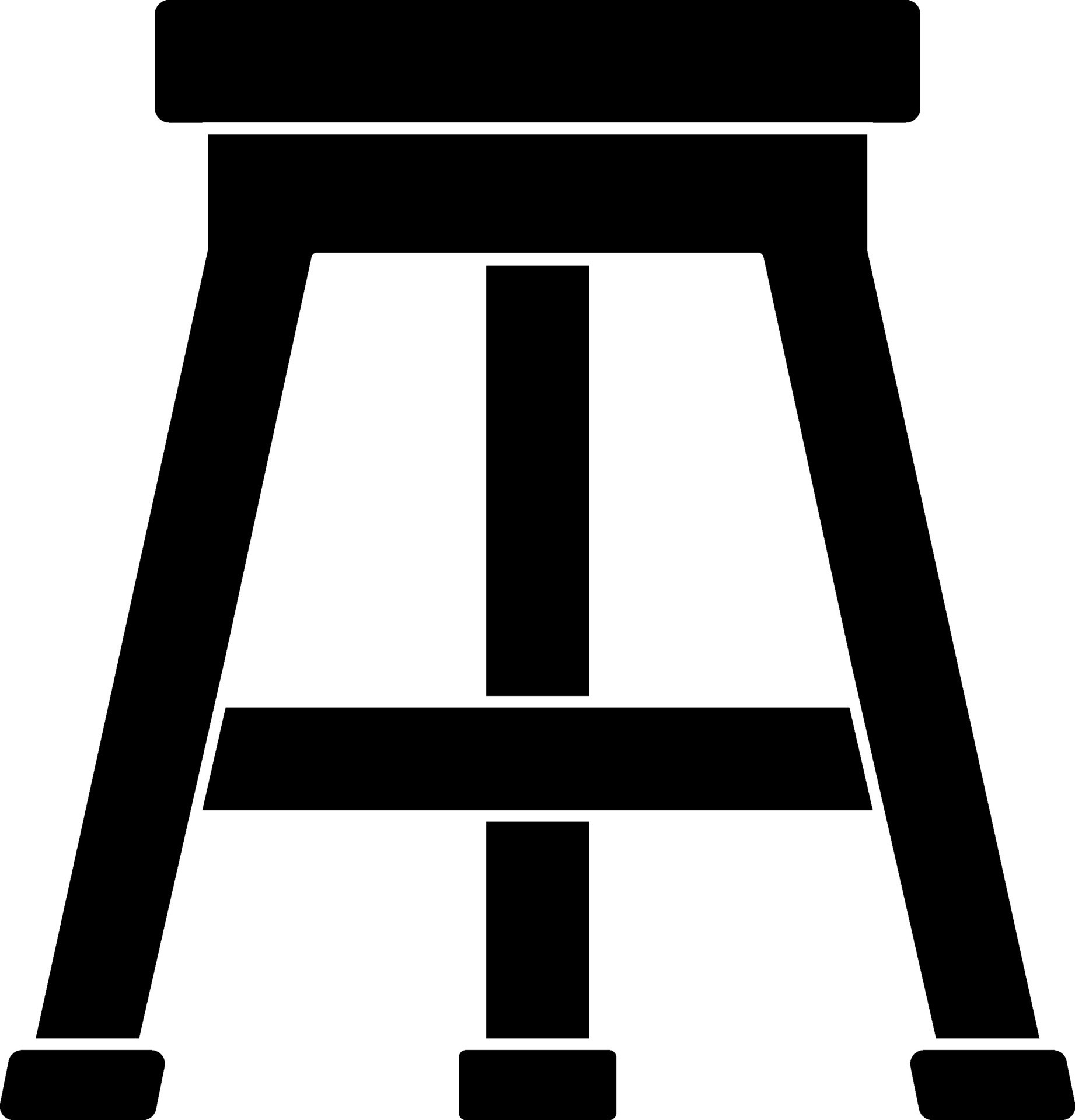 Three Legged Stool Icon In Glyph Style. 25076923 Vector Art at Vecteezy
