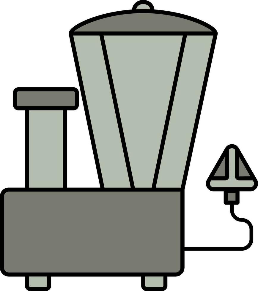 mezclador amoladora icono en gris color. vector