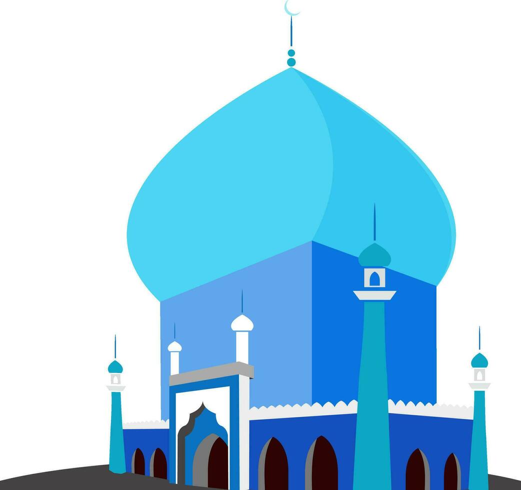 Illustration of Holy Mosque. vector