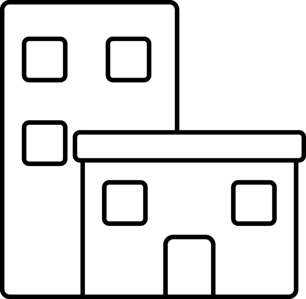 Linear Style Build Icon Or Symbol. vector