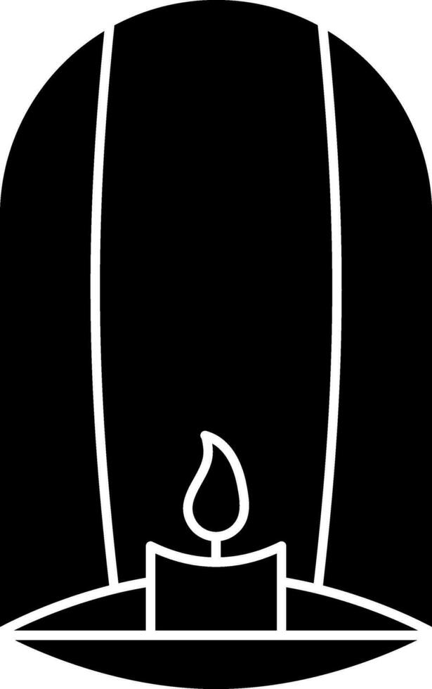 Sky Lantern Icon In black and white Color. vector