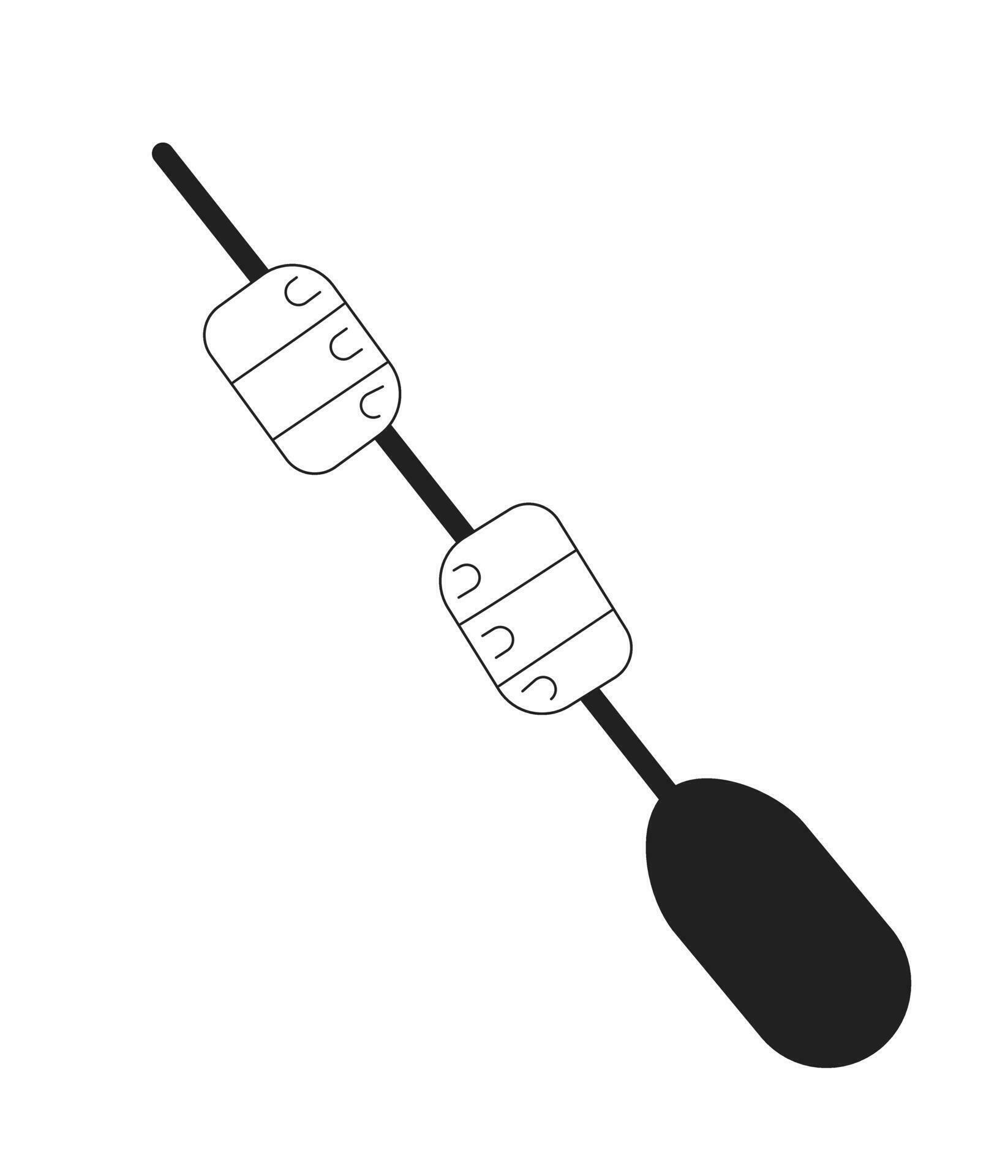 Sup paddle hands monochromatic flat vector hands. Paddleboard equipment