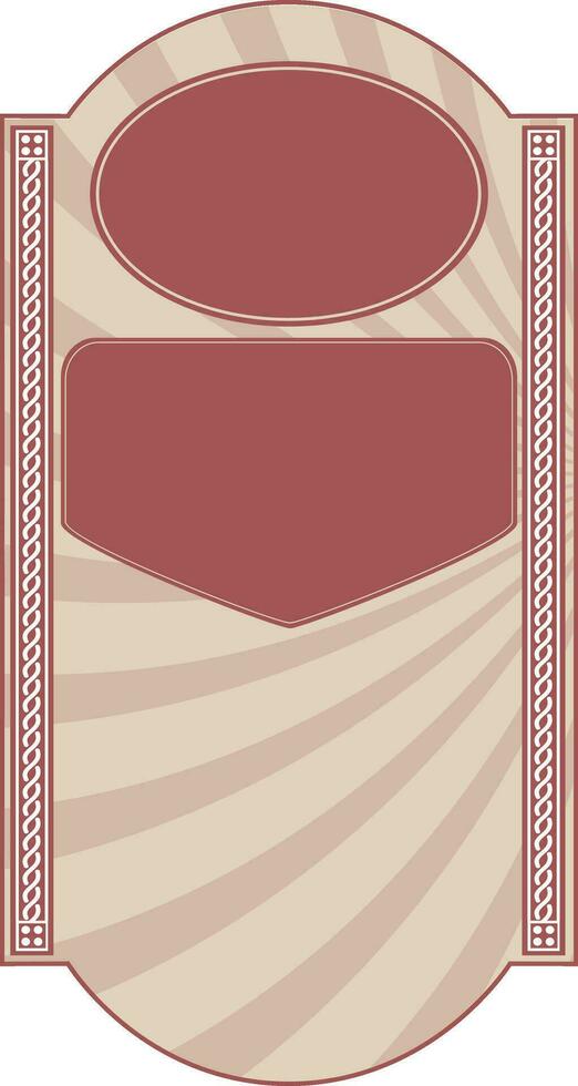 Creative vintage tag design. vector