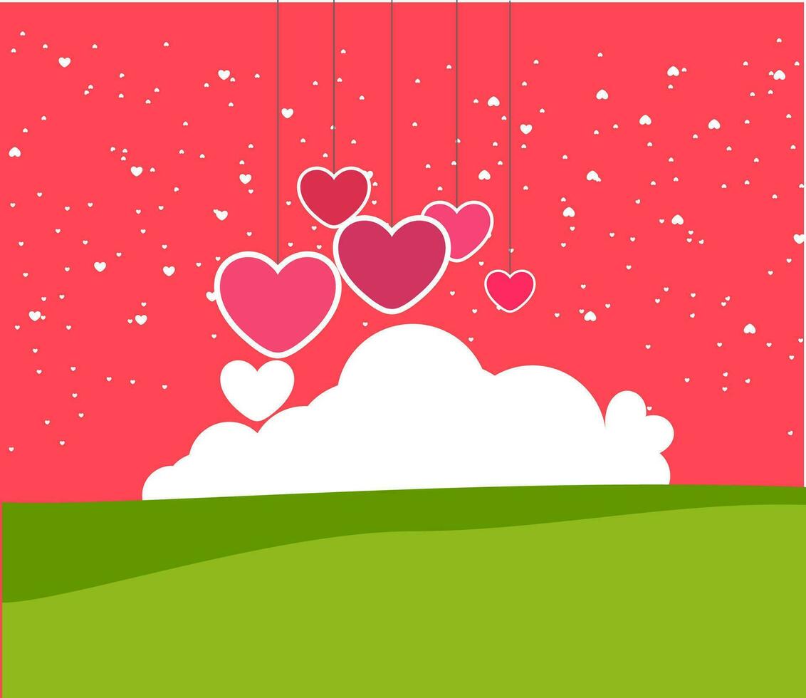 Love invitation card valentine's day. vector