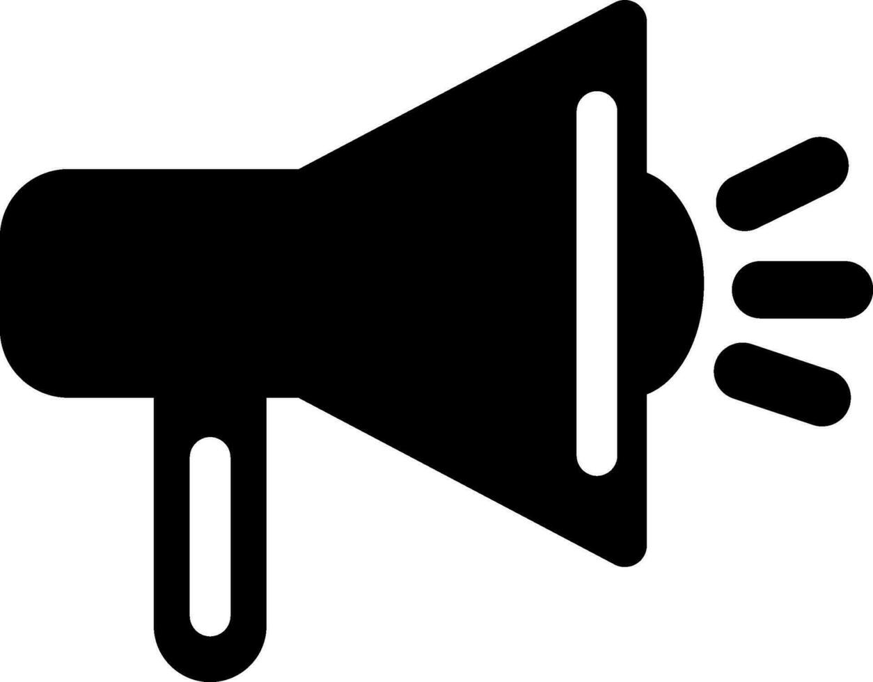 Megaphone icon or symbol in flat style. vector