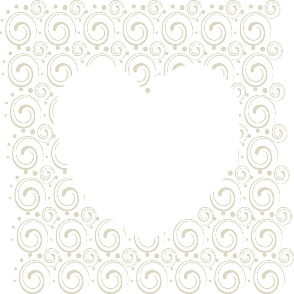 Seamless swirl elements decorated background. vector