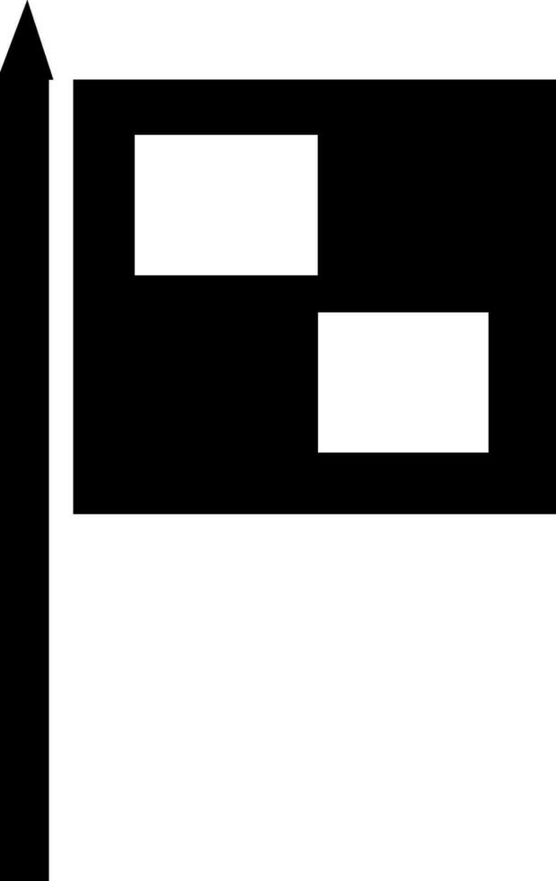 black and white racing flag. vector