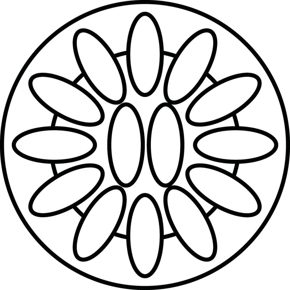 Illustration Of Unnakai Dish Icon In Line Art. vector